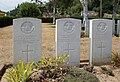 Tombes de soldats britanniques tombés le 16 septembre 1914 lors de la première bataille de l'Aisne.