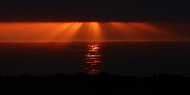 Sunset near La Serena, Chile