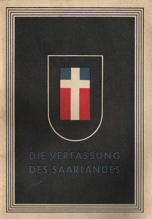 Cover of the 1947 Saar constitution