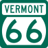 Vermont Route 66 işaretçisi