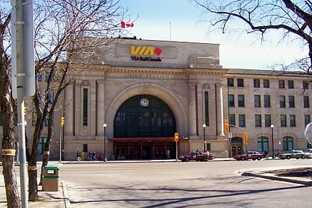 Union Station, in downtown Winnipeg, Manitoba