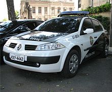 Renault Mégane II used by Civil Police of Rio de Janeiro State