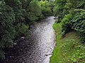 Il fiume Vilnia ai piedi della collina di Gediminas