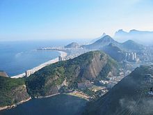 Blick auf Copacabana vom Zuckerhut aus