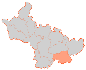 Vitebsk-district op de kaart