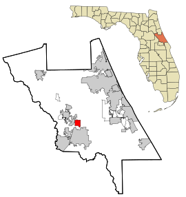 Volusia County Florida Incorporated and Unincorporated areas Lake Helen Highlighted.svg
