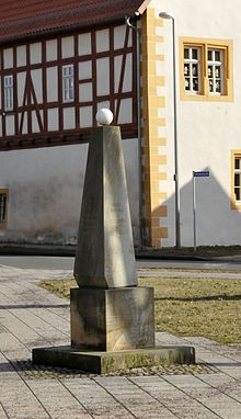 Denkmal für Christian Friedrich Hunold in Wandersleben (Quelle: Wikimedia)