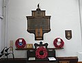 War memorial in the south transept of the Church of Saint Giles, Camberwell. [550]