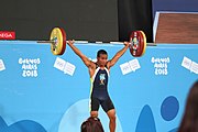 Deutsch: Gewichtheben bei den Olympischen Jugendspielen 2018; Tag 2, 10. Oktober 2018; Jungen 62 kg English: Weightlifting at the 2018 Summer Youth Olympics at 8 October 2018 – Boys' 62 kg