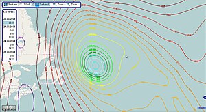 Meteorologie Trog: Bodentrog oder Rückseitentrog, Höhentrog, Kurzwellentrog