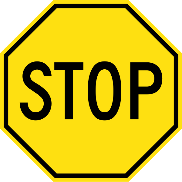 File:Yellow stop sign.svg