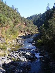 A view of the South Yuba from the North Bloomfield Road bridge
