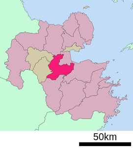 Lokasi Yufu di Prefektur Ōita