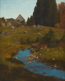 Gemälder der Zastler Hütte von Ludwig Zorn, entstanden 1906