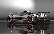 The Pagani Zonda R, which is made from carbotanium. Zonda R Rear 1.jpg