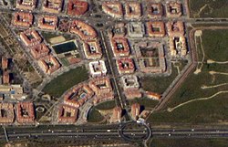 (Horcajo) Puente de Vallecas - Aerial photograph (color, contrast, tone) (cropped).jpg