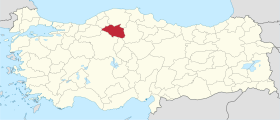 Localisation de Çankırı (province)