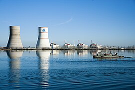 Central nuclear de Rostov en el embalse de Tsimliansk, cerca de Volgodonsk
