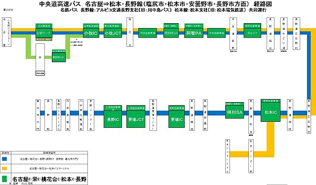 ファイル 中央道高速バス 名古屋 松本 長野系統２ Jpg Wikipedia