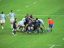 France playing Argentina during the 2007 Rugby World Cup tournament 07-09-07 178.jpg