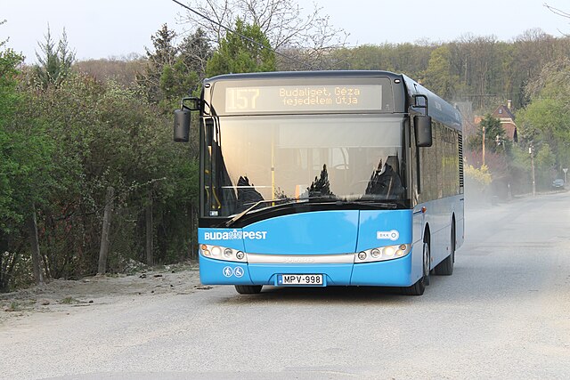 A 157-es busz első napja Kerekhegyen