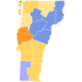 1841 Vermont Gubernatorial Election by County