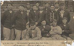 The 1906 Lancaster Red Roses 1906 lineup of the Lancaster Red Roses baseball team.jpg