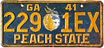 1941 Georgia Nummernschild.jpg