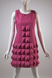 Pierre Cardin dress, heat-moulded Dynel, 1968