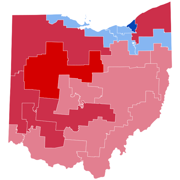 File:2010 Ohio United States House of Representatives election by Congressional District.svg