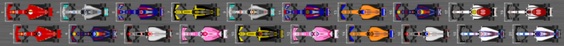 Diagram over startgitteret i Bahrain Grand Prix 2018
