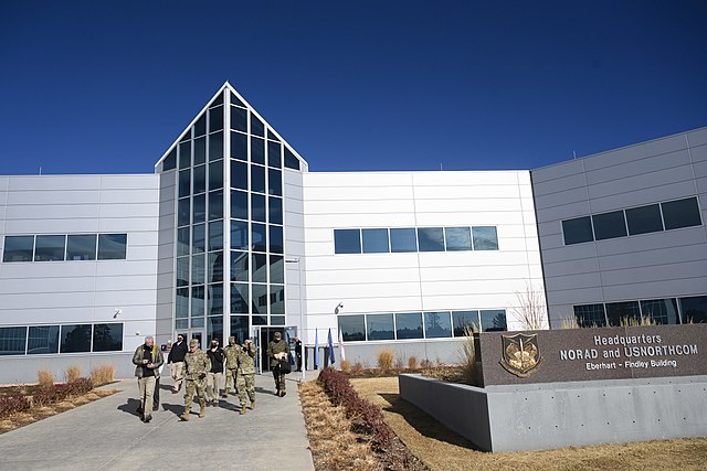 NORAD-USNORTHCOM headquarters at the Eberhart-Findley Building on Peterson Space Force Base