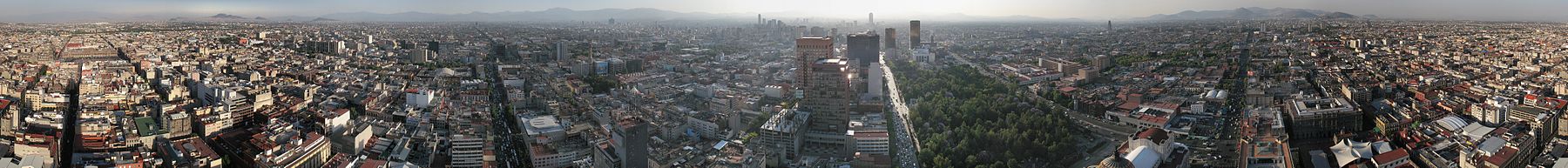 360° panorama van Mexico-Stad vanaf de Torre Latinoamericana