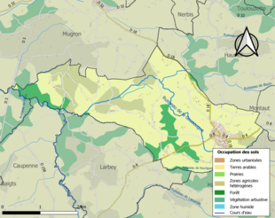 Mappa a colori che mostra l'uso del suolo.