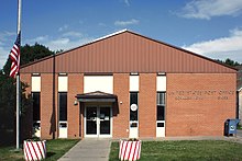 Post office on S Main St. A378, Schaller, Iowa, USA, post office, 2016.jpg