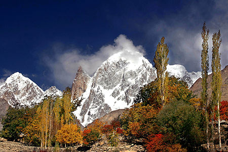 "A_panoramic_view_of_Ultar_Peak_Karakoram_Range_Hunza.jpg" by User:Ghazi Ghulamraza