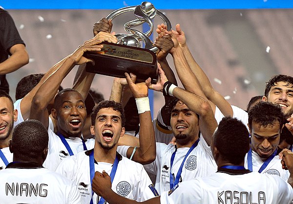 Al Sadd celebrate after winning 2011 AFC Champions League.