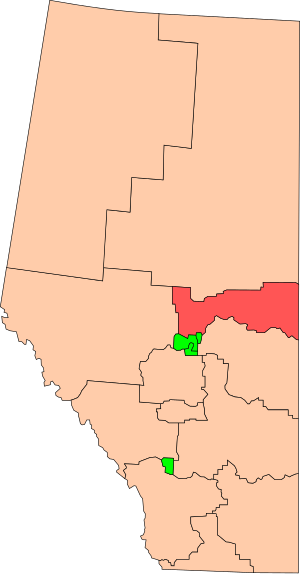 Alberta federal ridings (rural) - Westlock - St Paul.svg