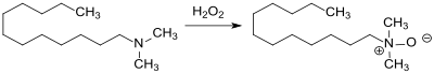 Synthesis of the amine oxide from N, N-dimethylaminododecane