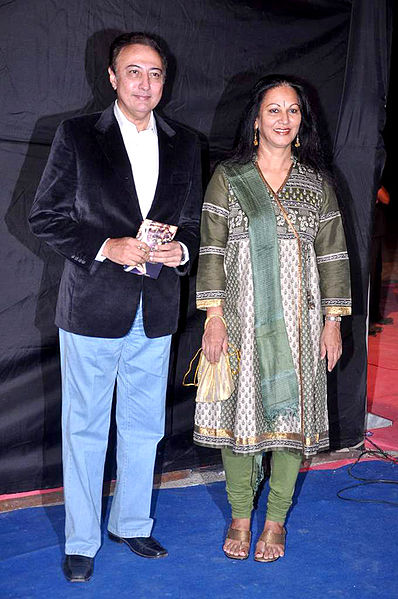 Anang Desai with his wife at Colors Indian Telly Awards