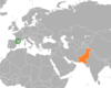 Location map for Andorra and Pakistan.