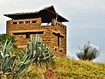 This blockhouse, together with the second blockhouse on the southern side of Aliwal North, played an important strategic part during the Anglo-Boer War against the invading Republican commandos. Type of site: Blockhouse. Current use: Blockhouse : Anglo-Boer War. Anglo-Boer War Blockhouse No.2.jpg