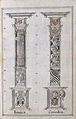 82r, Zeichnung Säulenordnungen: Ionica, Corinthia