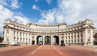 Admiralty Arch landmark building in London