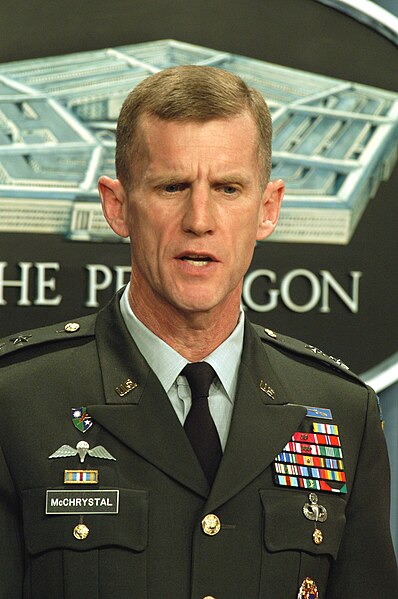 File:Army Maj. Gen. Stanley A. McChrystal briefs reporters on the overnight progress of Operation Iraqi Freedom.jpg