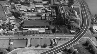 Gasworks, Beaumont Street, Freemans Bay by Victoria Park 1962 Auckland Gasworks, Beaumont Street, Victoria Park.png