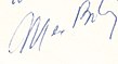 handtekening van Max Bilen