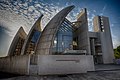 La chiesa cattolica di Dio Padre misericordioso, progettata da Richard Meier e realizzata a Roma nel 2003