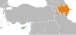 Azerbaijan-Turkish Republic of Northern Cyprus locator Azerbaijan - Northern Cyprus Locator.svg