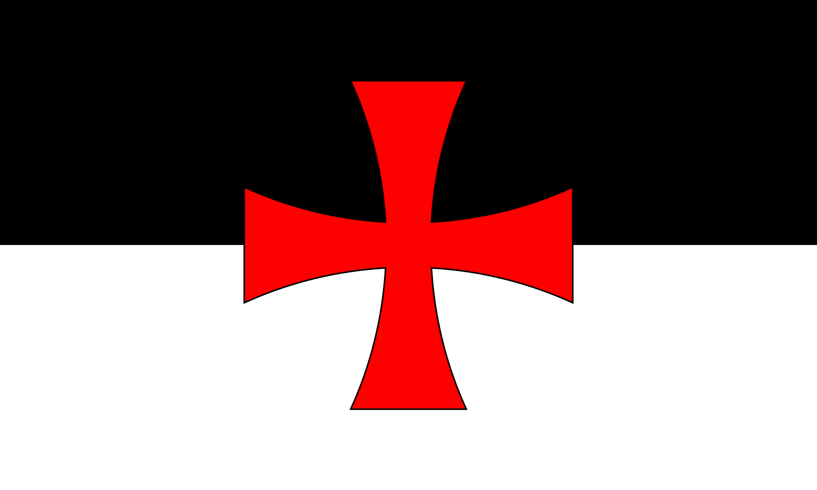 Флаг ордена тамплиеров